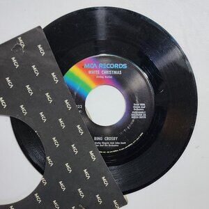 Bing Crosby - White Christmas & God Rest Ye Merry Gentleman Vintage 45 Viny RARE